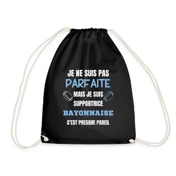 Supportrice Bayonnaise Parfaite Rugby - Sac de sport léger - noir - Devant