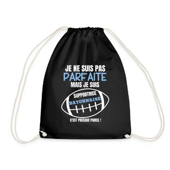 Supportrice Bayonnaise Parfaite Rugby - Sac de sport léger - noir - Devant