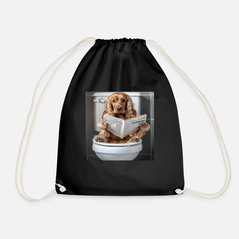 Cocker Spaniel - Turnbeutel - Schwarz