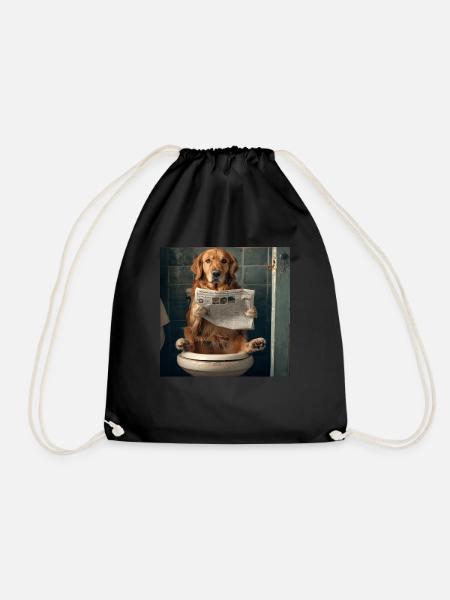 Golden Retriever - Turnbeutel - Schwarz