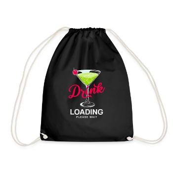 Lustiger Barkeeper Spruch Barkeeper Geschenk - Turnbeutel - Schwarz - Vorne