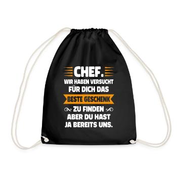 Chef Wir Haben Versucht Für Dich Das Beste Geschen - Turnbeutel - Schwarz - Vorne