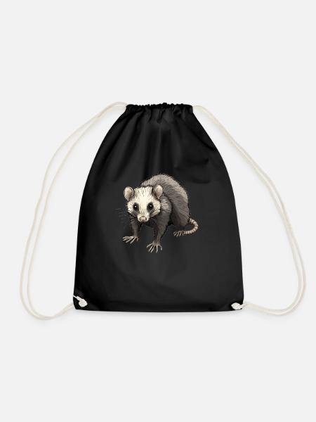 Opossum Opossums - Turnbeutel - Schwarz