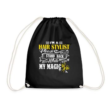 Hair Stylist I Am A Hair Stylist - Drawstring Bag - black - Front