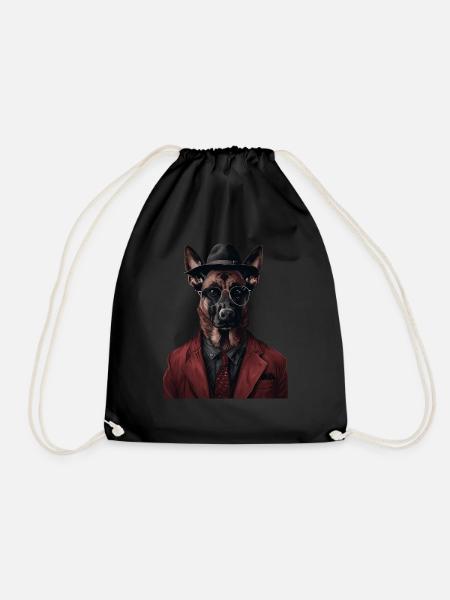 Belgischer Malinois - Turnbeutel - Schwarz