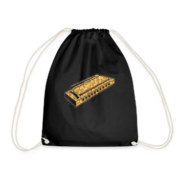 Harmonica Geometric - Drawstring Bag - black - Front