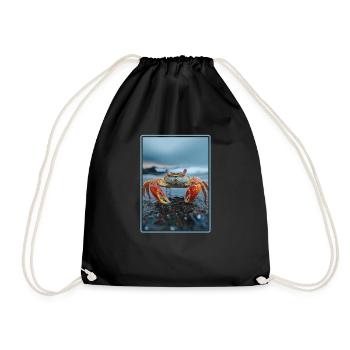 Crab Crab - Drawstring Bag - black - Front
