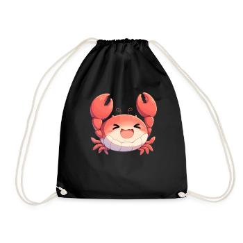 Crab Crab - Drawstring Bag - black - Front