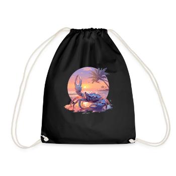 Crab Crab - Drawstring Bag - black - Front