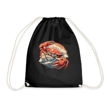 Crab Crab - Drawstring Bag - black - Front