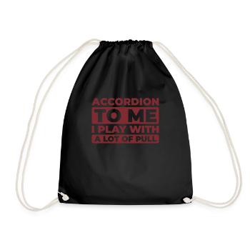 Accordéon - Sac de sport léger - noir - Devant