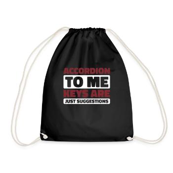 accordéon - Sac de sport léger - noir - Devant