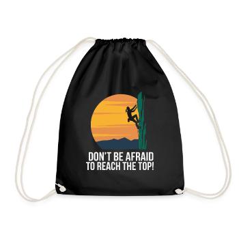 CLIMBING - Drawstring Bag - black - Front