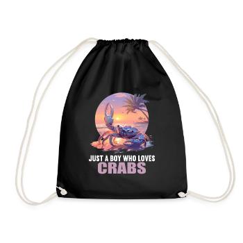 Crab Crab - Drawstring Bag - black - Front
