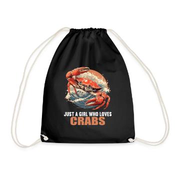 Crab Crab - Drawstring Bag - black - Front
