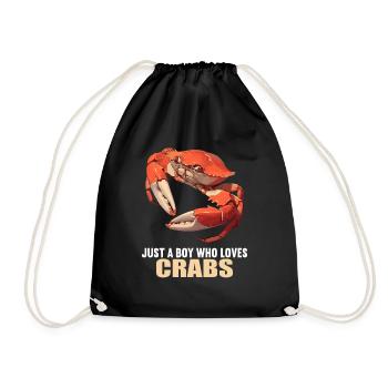 Crab Crab - Drawstring Bag - black - Front