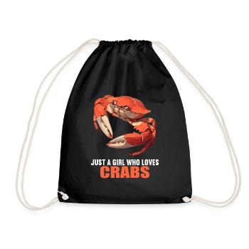 Crab Crab - Drawstring Bag - black - Front