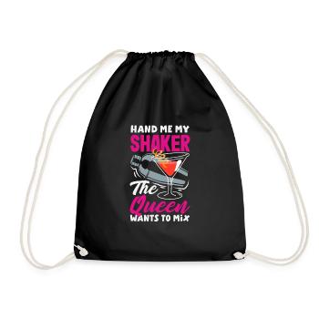 Funny Bartender Saying Bartender Gift - Drawstring Bag - black - Front