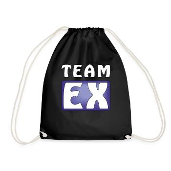 TEAM EX - Turnbeutel - Schwarz - Vorne