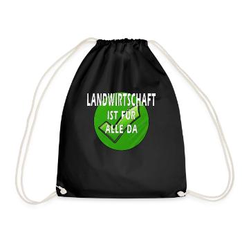 AGRICULTURE IS FOR EVERYONE - Drawstring Bag - black - Front