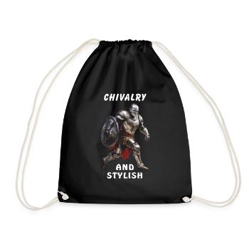 RITTER CHIVALRY AND STYLISH - Turnbeutel - Schwarz - Vorne