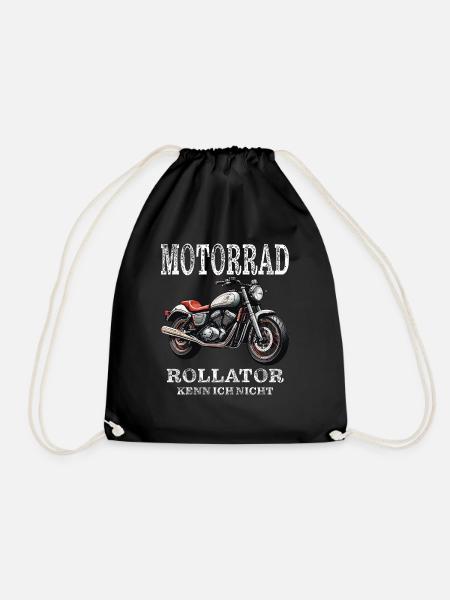 MOTORRAD ROLLATOR KENN ICH NICHT - Turnbeutel - Schwarz