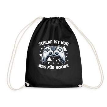 Gaming Gamer Gamer Video Player Console PC Gaming - Drawstring Bag - black - Front