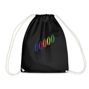 Lustiger Barkeeper Spruch Barkeeper Geschenk - Turnbeutel - Schwarz - Vorne