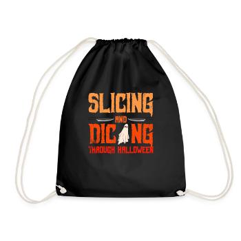 Halloween butcher Halloween butcher - Drawstring Bag - black - Front