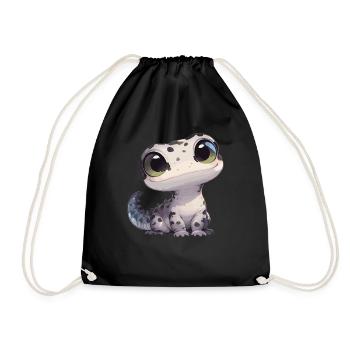Geckos Gecko - Turnbeutel - Schwarz - Vorne