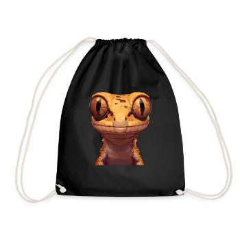 Geckos Gecko - Turnbeutel - Schwarz - Vorne