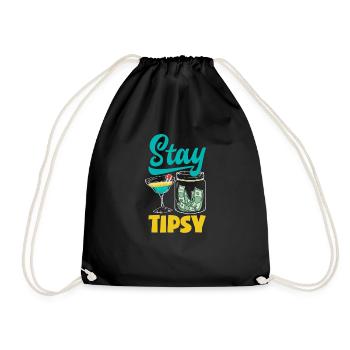 Funny Bartender Saying Bartender Gift - Drawstring Bag - black - Front