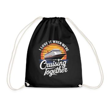 J’adore quand nous naviguons ensemble en croisière - Sac de sport léger - noir - Devant