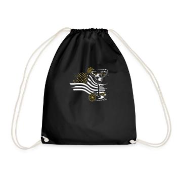 Funny Bartender Saying Bartender Gift - Drawstring Bag - black - Front