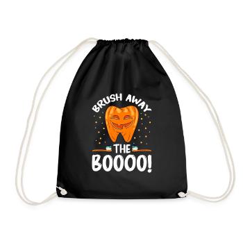 Zahnarzt Halloween Zahnarzthelferin - Turnbeutel - Schwarz - Vorne