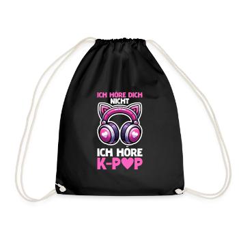 K-Pop Koreanischer Musik Kpop Fans Kdrama - Turnbeutel - Schwarz - Vorne