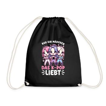 K-Pop Koreanischer Musik Kpop Fans Kdrama - Turnbeutel - Schwarz - Vorne
