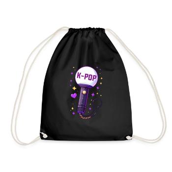 K-Pop Musique coréenne Kpop Fans Kdrama - Sac de sport léger - noir - Devant