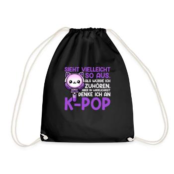 K-Pop Koreanischer Musik Kpop Fans Kdrama - Turnbeutel - Schwarz - Vorne