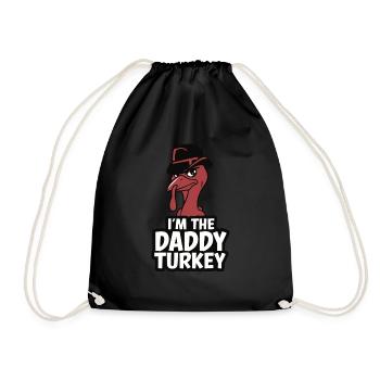 Papa Dinde Thanksgiving - Sac de sport léger - noir - Devant