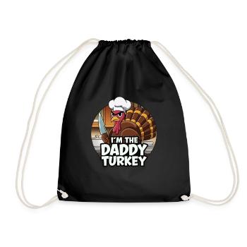 Papa Dinde Thanksgiving - Sac de sport léger - noir - Devant