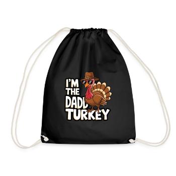 Papa Dinde Thanksgiving - Sac de sport léger - noir - Devant
