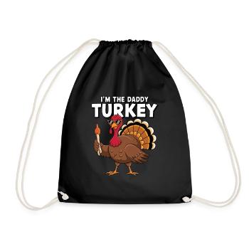 Papa Dinde Thanksgiving - Sac de sport léger - noir - Devant
