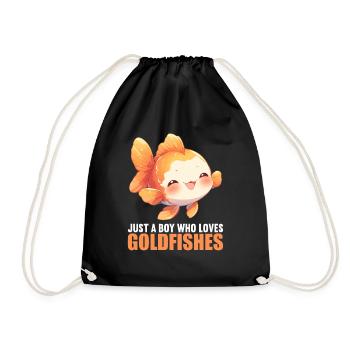Goldfische Goldfisch - Turnbeutel - Schwarz - Vorne