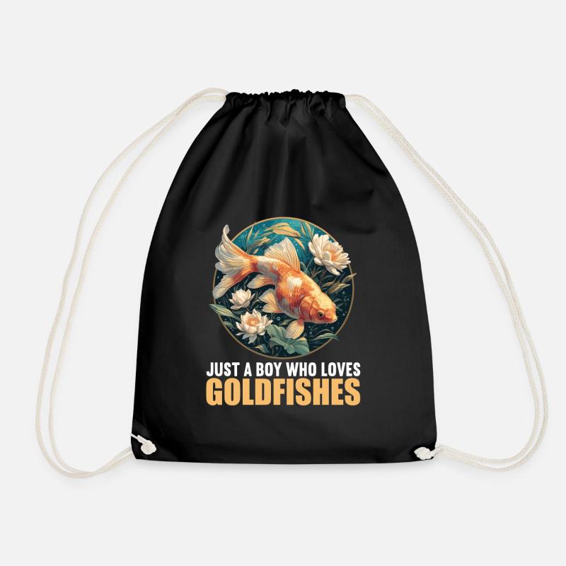 Goldfische Goldfisch - Turnbeutel - Schwarz