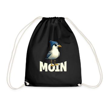 Moin Seagull Allemagne du Nord Salutations Mer Baltique Mer du Nord - Sac de sport léger - noir - Devant