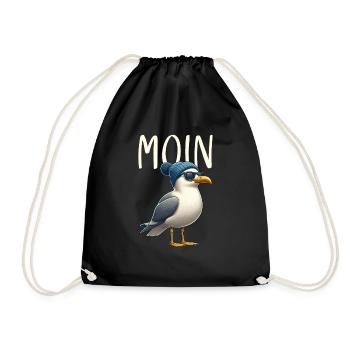 Moin Seagull Allemagne du Nord Salutations Mer Baltique Mer du Nord - Sac de sport léger - noir - Devant