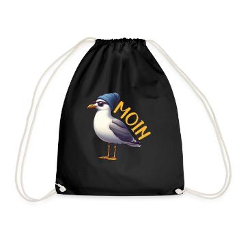 Moin Seagull Allemagne du Nord Salutations Mer Baltique Mer du Nord - Sac de sport léger - noir - Devant