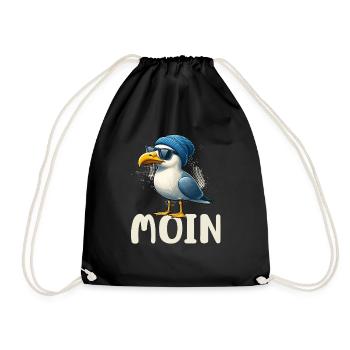 Moin Seagull Allemagne du Nord Salutations Mer Baltique Mer du Nord - Sac de sport léger - noir - Devant