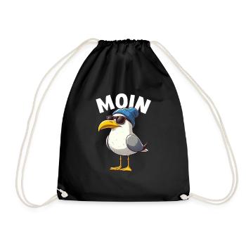 Moin Seagull Allemagne du Nord Salutations Mer Baltique Mer du Nord - Sac de sport léger - noir - Devant
